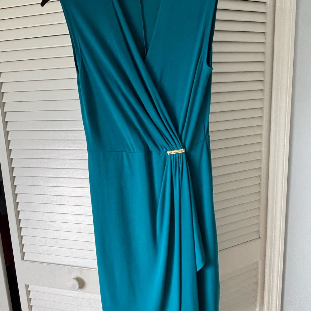 Michael Kors dress in rich turquoise color